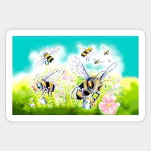 Working Bees Sticker